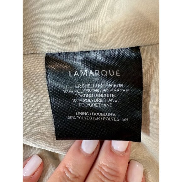 NEW LAMARQUE DAVINA FAUX LEATHER BUSTIER in White BONE NWOT - Size L - Picture 6 of 9